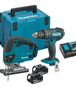 Makita DLX2134TJ 18v LXT Doppelset DJV180 Stichsäge & DHP482 Schlagbohrschrauber inkl. 2x 5.0Ah Akkus