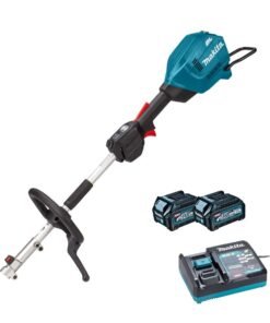 Makita UX01GD202 40v Max XGT bürstenlos Split-Shaft Multifunktionswerkzeug Antriebseinheit inkl. 2x 2.5Ah Akkus