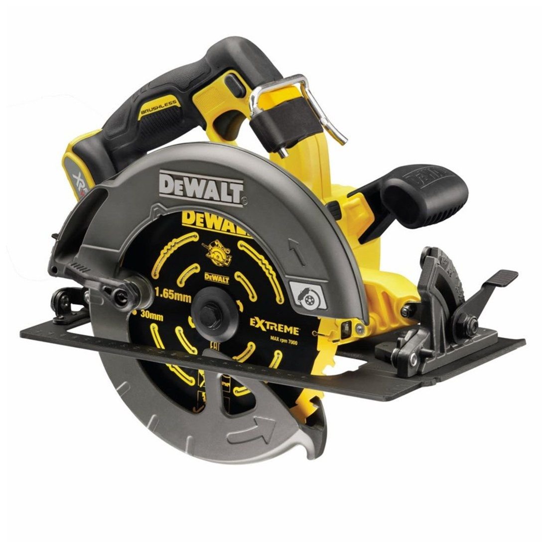 DeWalt DCS578NT-XJ 54v XR FLEXVOLT 190mm bürstenlos Handkreissäge ohne Akku und Ladegerät In TSTAK Transportkoffer - Image 2